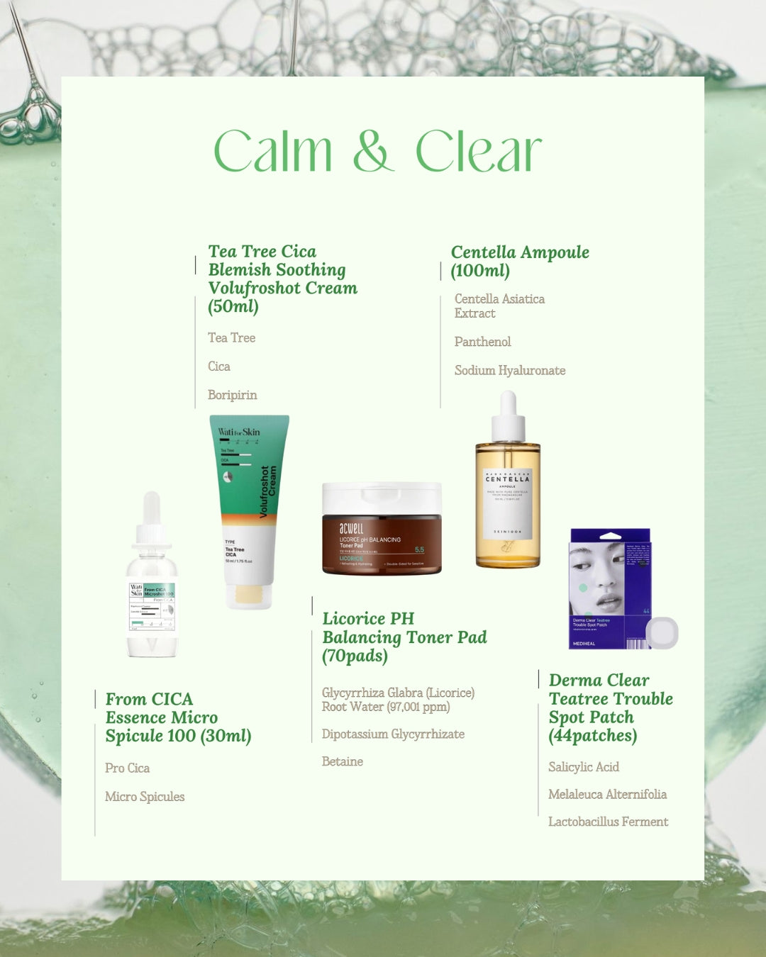Calm & Clear (5 products) - USD $101 Value
