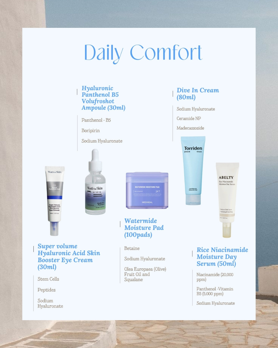 Daily Comfort (5 products) - USD $119 Value