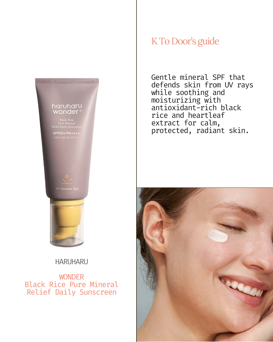 Black Rice Pure Mineral Relief Daily Sunscreen