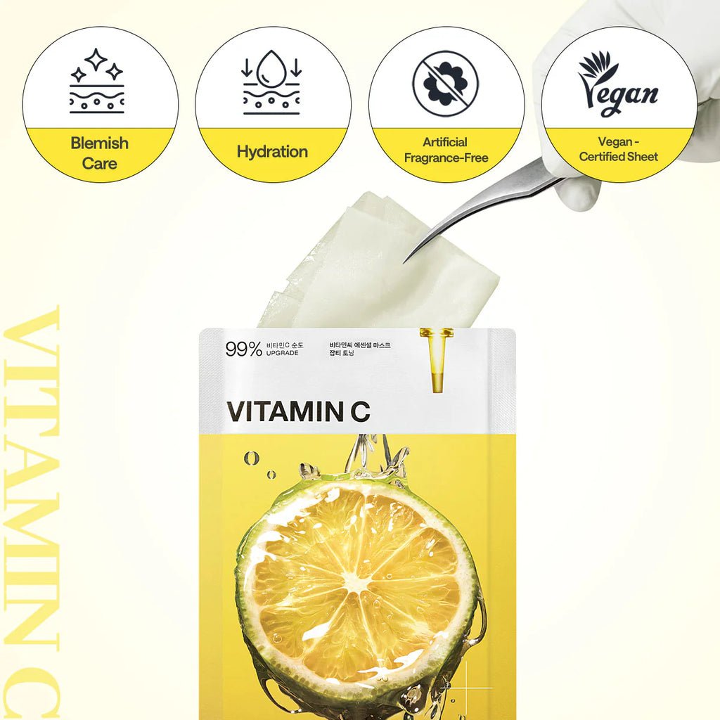 Masque essentiel éclaircissant et tonifiant à la vitamine C (10)