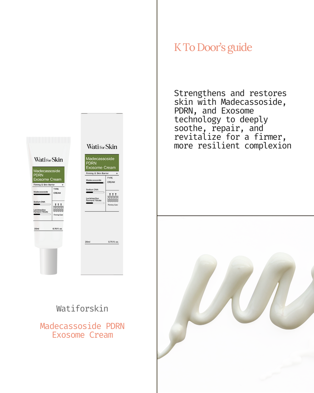 Madecassoside PDRN Exosome Cream