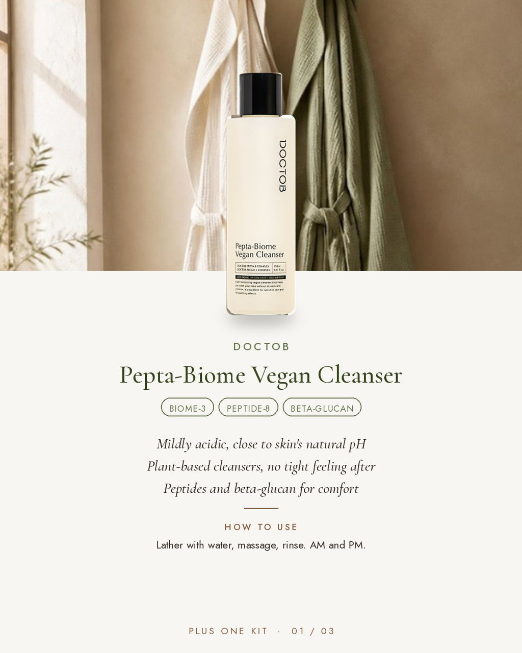 DOCTOB Pepta-Biome Vegan Cleanser
