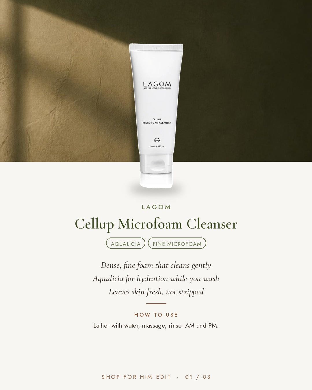 LAGOM Cellup Microfoam Cleanser