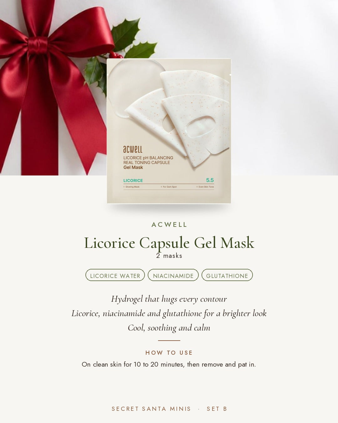 ACWELL Licorice Capsule Gel Mask x2