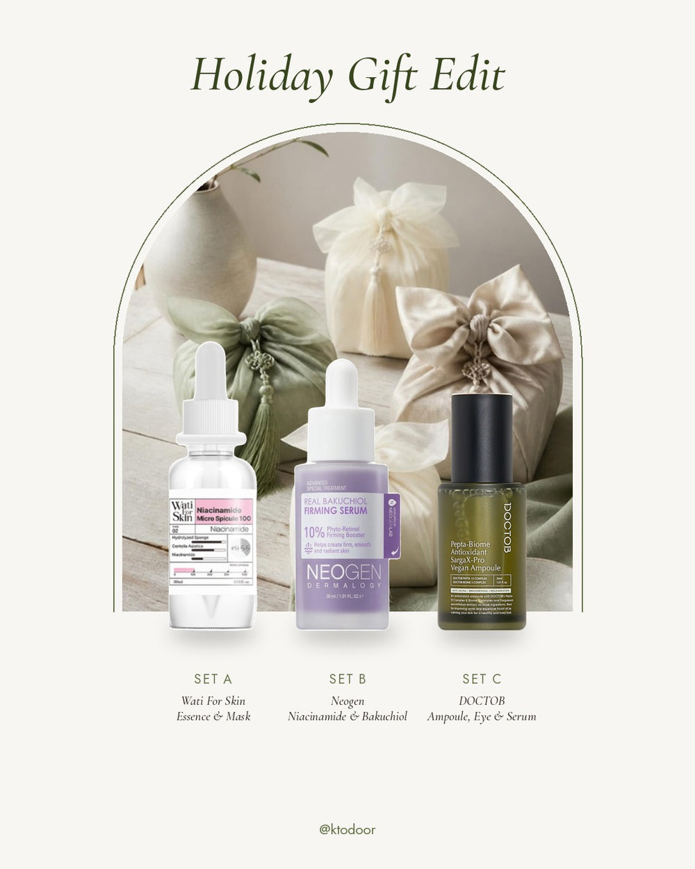 Holiday Gift Edit, Sets A, B and C