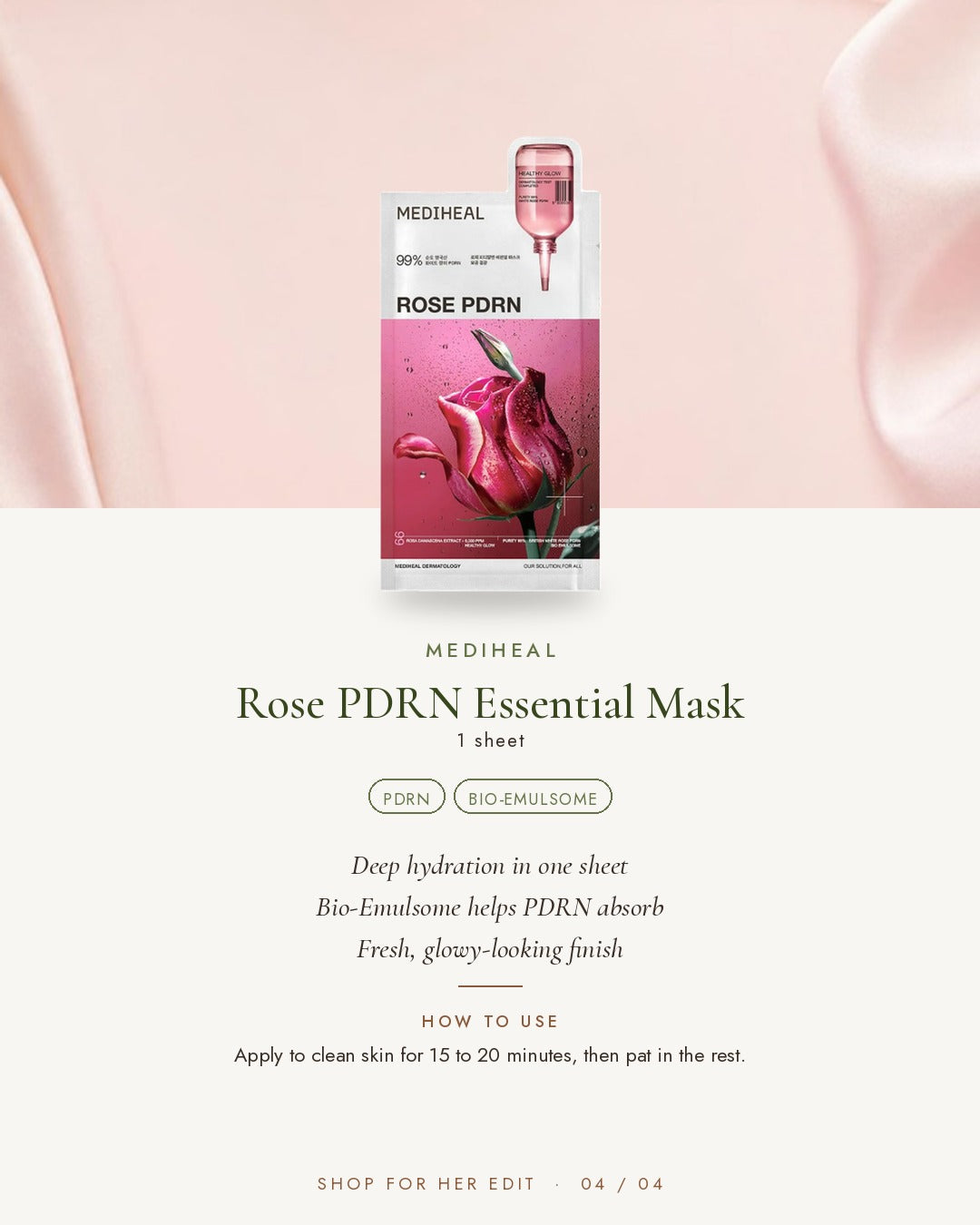 MEDIHEAL Rose PDRN Essential Mask