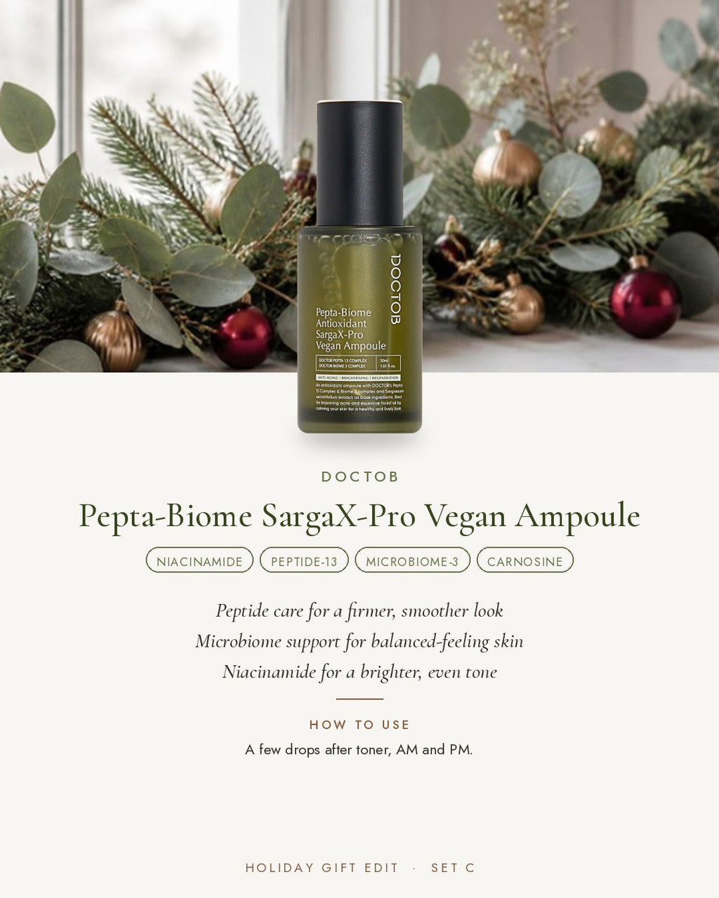 DOCTOB Pepta-Biome SargaX-Pro Vegan Ampoule