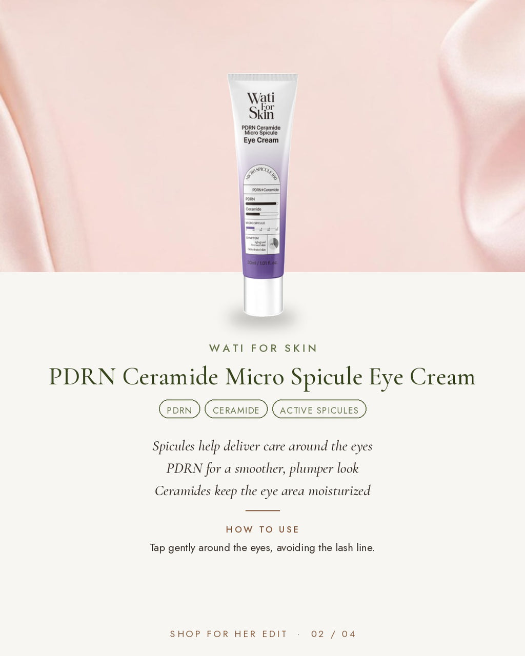 WATI FOR SKIN PDRN Ceramide Micro Spicule Eye Cream
